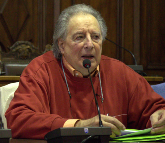 Vittorio Civitella e il muraglione dei Partigiani